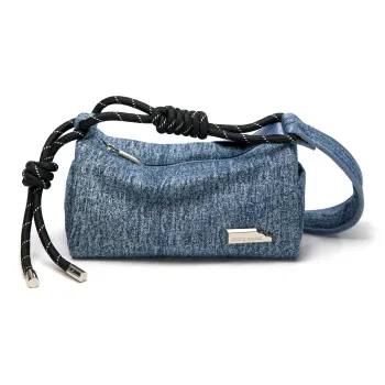 SMTING STUDIO Fabric Crossbody Bag Small Size Unisex Deep Black/Oat/Bright Green/Sport Blue/Denim Blue