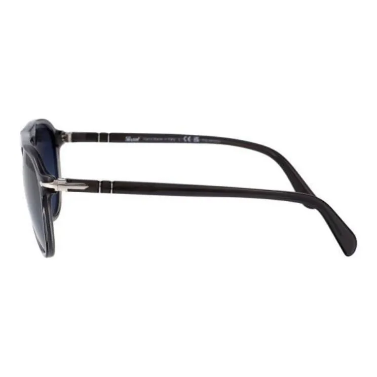 PERSOL Acetate Aviator Sunglasses Unisex Transparent Gray-2