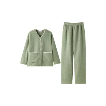 Meonsill Pajama Set Women's Avocado Green