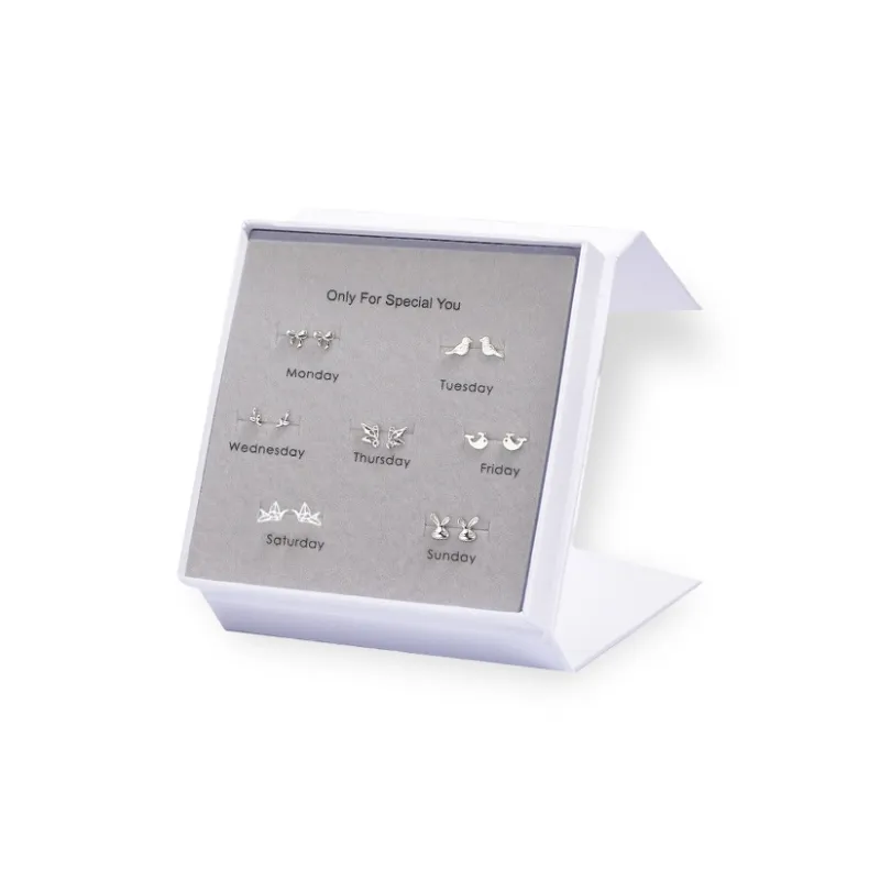 ETAHLOVE Alloy Stud Earrings Women's Couple Date Confession To Girlfriend Birthday Surprise Anniversary-13