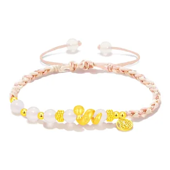 Crafts Women's Colored Glaze Bracelets Unisex
