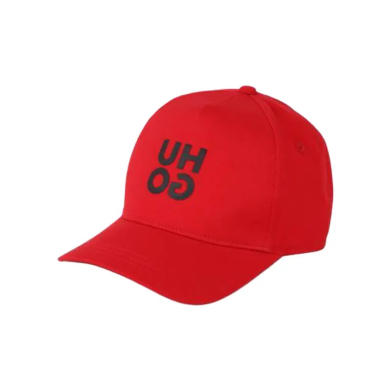HUGO BOSS Cotton Fabric 100% Cotton Baseball Caps Unisex Red-0