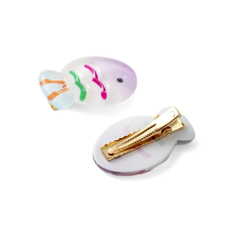 ZANC Acrylic Hair Clips Women's Multiple Colors-20