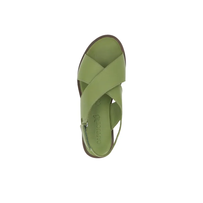 CAPRICE Valentina Strap Sandals 3.5cm Women's Green-3