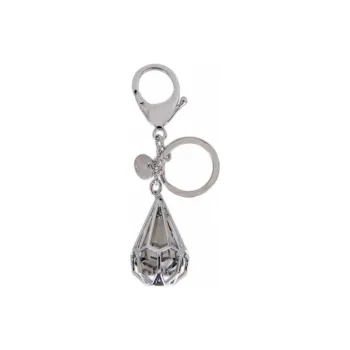 Swarovski Crystal Keychains Unisex Silver