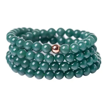Green Craftsman Ice Glutinous Jadeite Bracelets Unisex