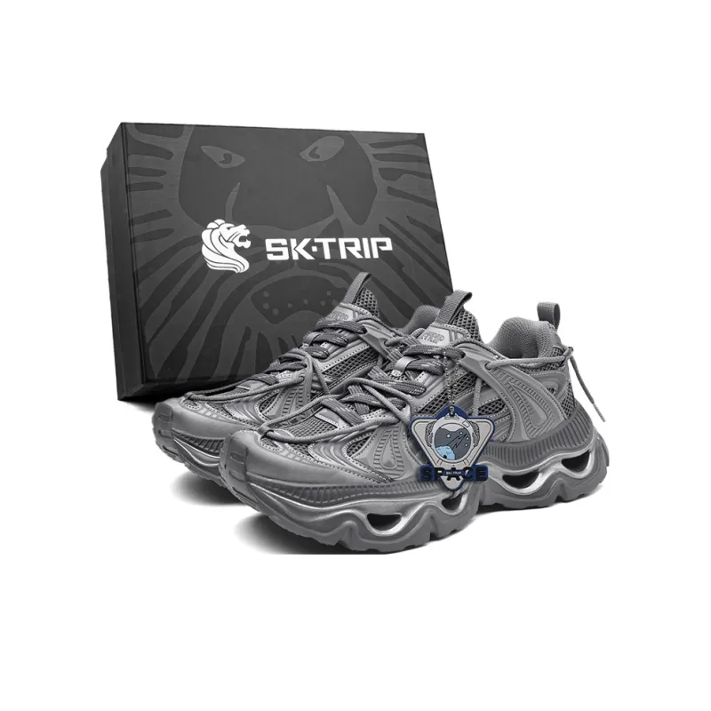 SK.TRIP Cushioning Abrasion Resistant Lightweight Height Increasing Mat Low Top Chunky Sneakers Men's Box-30