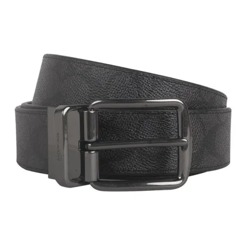 COACH Artificial Leather Leather Belts Men's Black  