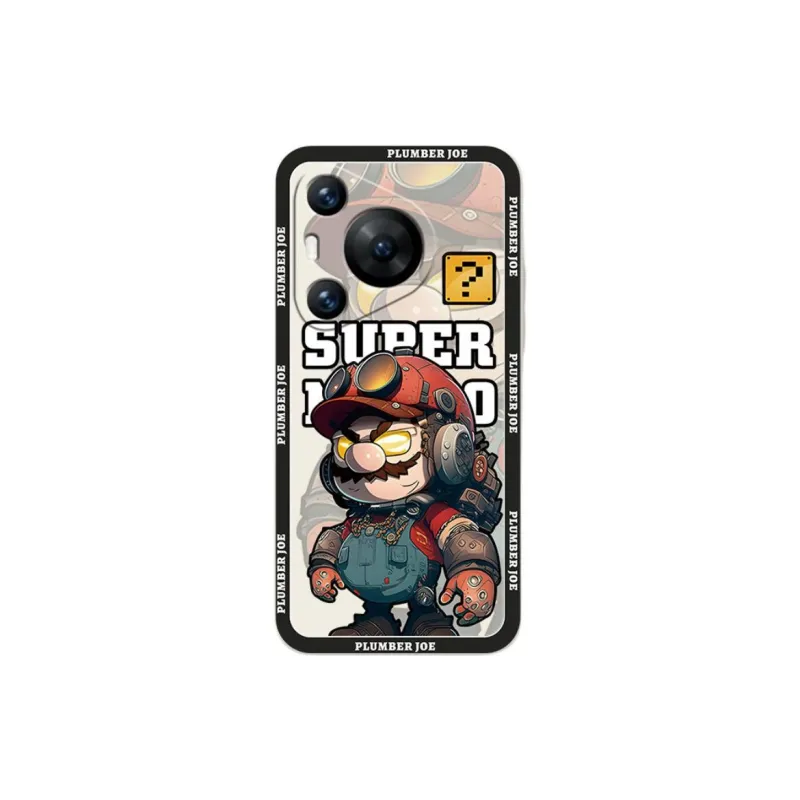 Cuttlefish Grid TPU Material Cute Cartoon Phone Case Compatibility Huawei Pura70/60/50/40/30/Pro-12