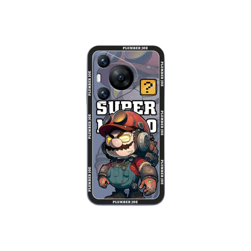Cuttlefish Grid TPU Material Cute Cartoon Phone Case Compatibility Huawei Pura70/60/50/40/30/Pro-11