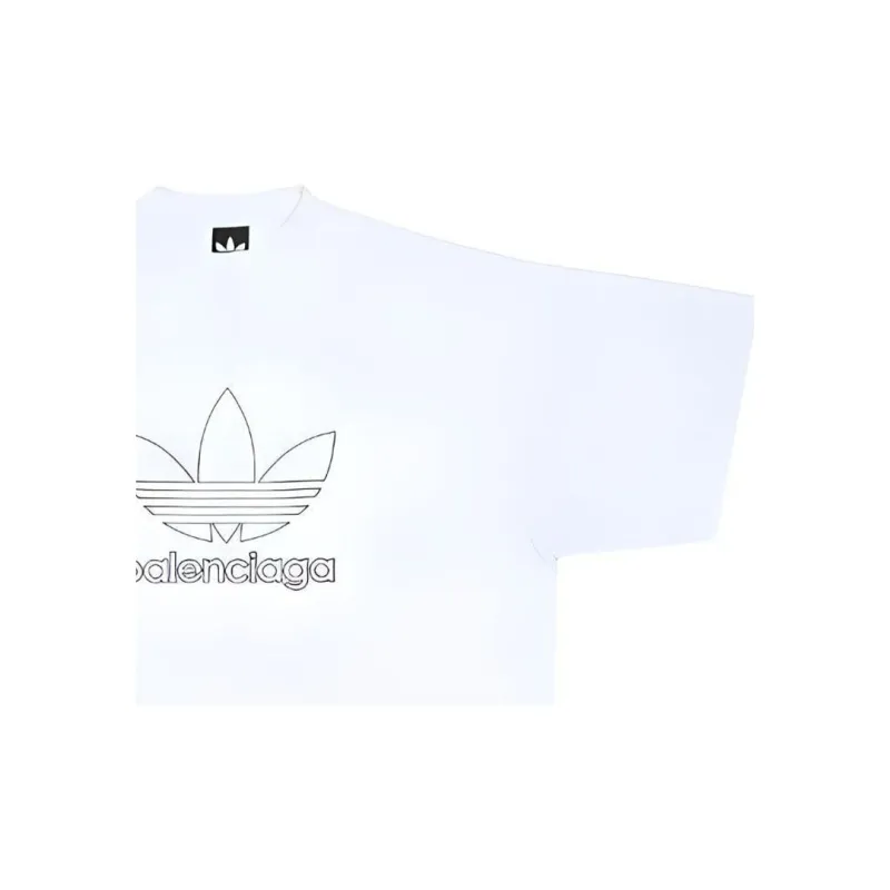 Balenciaga T Shirt Men's Loose Fit Style White-4