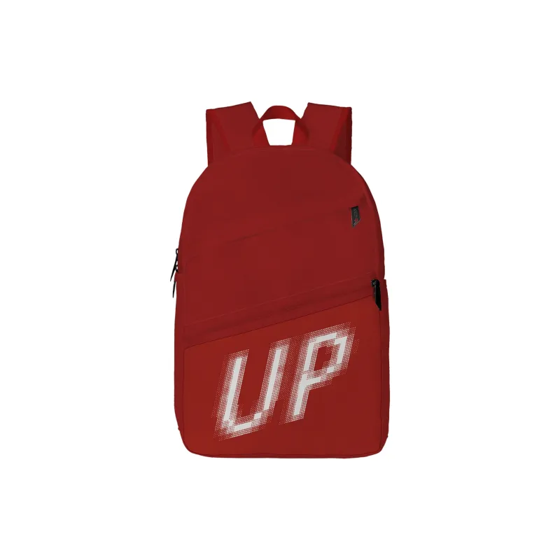 TURN UP Polyester Student Backpack Regular Unisex Red/White-6