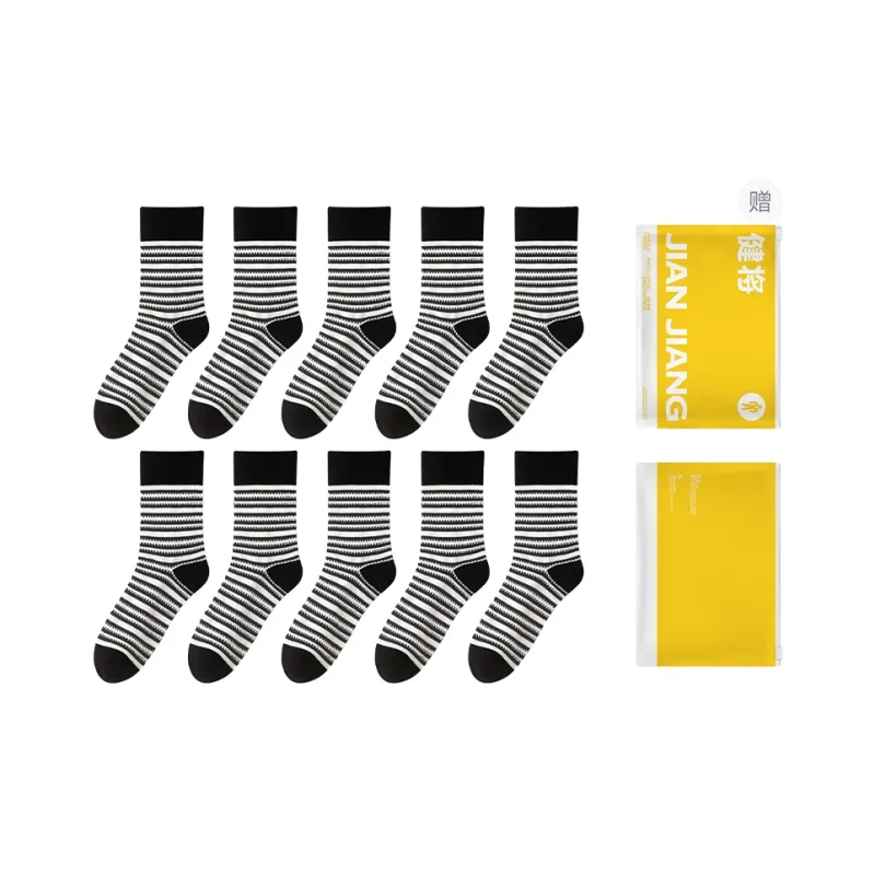 Master Mid Calf Socks Women's Shopping Bag Combo Set-14