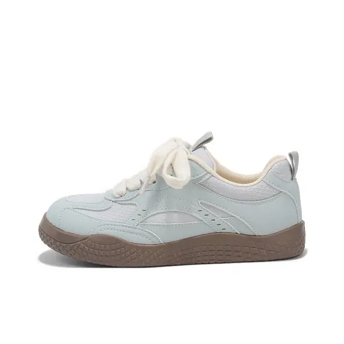 Binya Wear resistant And Lightweight Low Top Skateboard Shoes Women's Blue