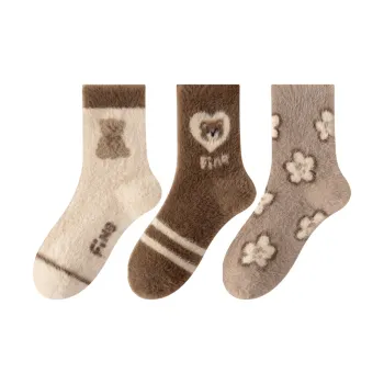 MIIOW Trend Party Series Mid Calf Socks Women's 3 Pack