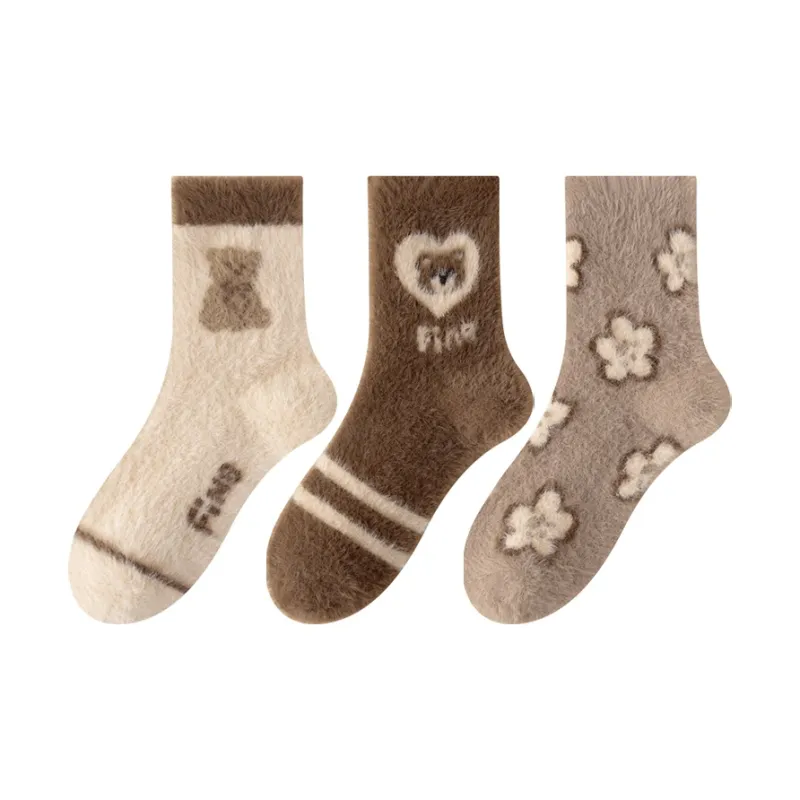 MIIOW Trend Party Series Mid Calf Socks Women's 3 Pack-0