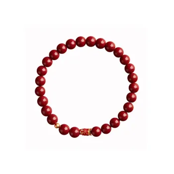 Bubble Scallops Reconstructed Cinnabar Bracelets Unisex