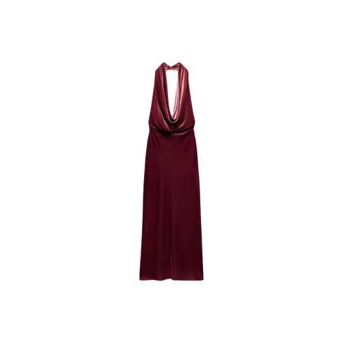 ZARA Sleeveless Dress Women's Raspberry