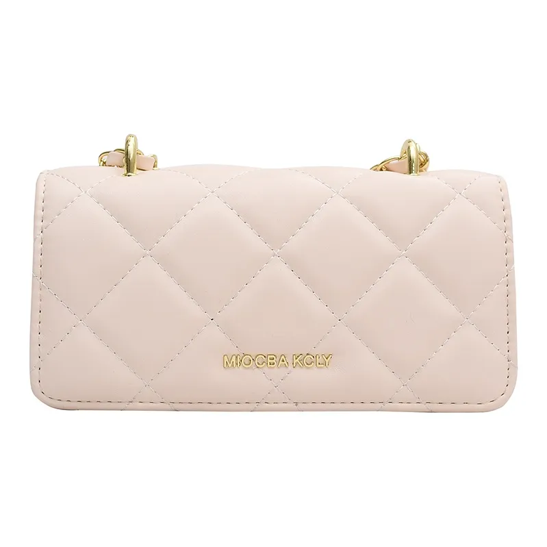 Yalu PU Material Shoulder Bag Regular Women's Ecru/Black/Green/Pink-0