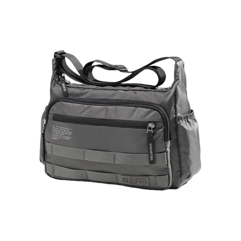 Volunteer Nylon Fabric Crossbody Bag Unisex Multicolor-2