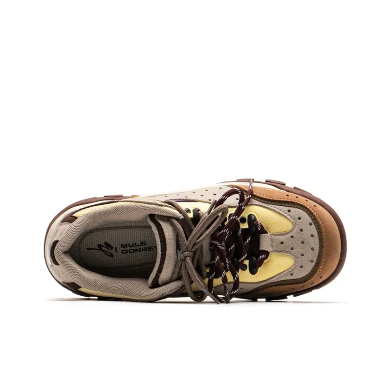 Mule Donkey Height Increasing Slip Resistant Low Top Casual Shoes Unisex Khaki-6