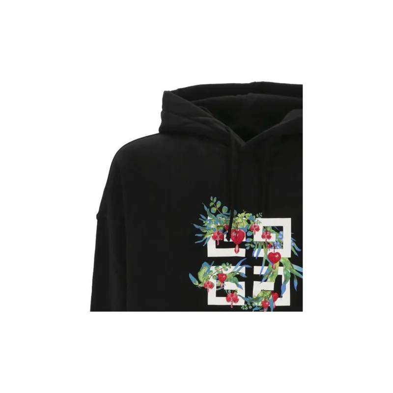 Givenchy 4G Floral Printed Drawstring Hoodie-6