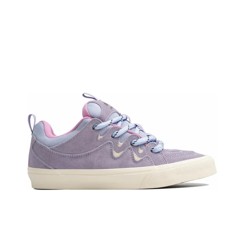 GOLUCK Coverage Cushioning Abrasion Resistant Low Top Skateboard Shoes Unisex Purple-1
