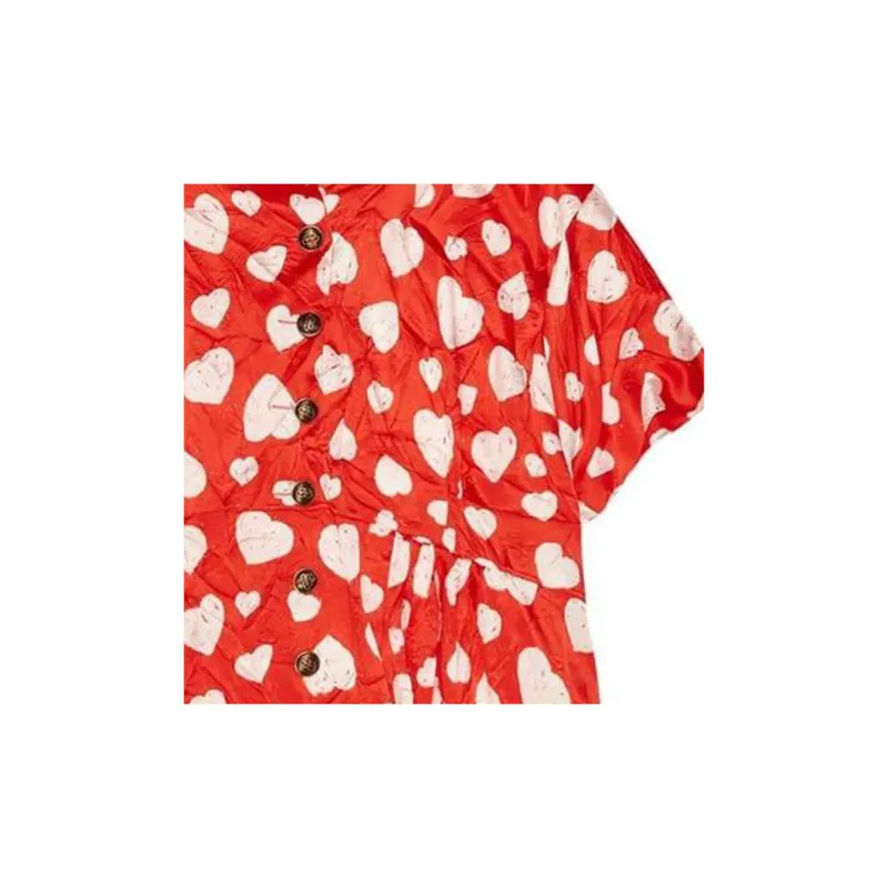 Balenciaga FW22 Short-Sleeved Dresses Women's Red-2