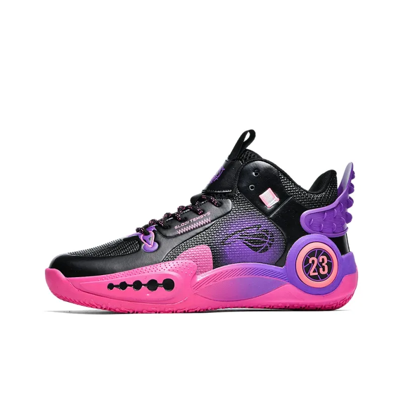 Black tailed Deer Muledeer Shock Absorbers With Slip Resistant Features High Top Basketball Shoes Unisex-14