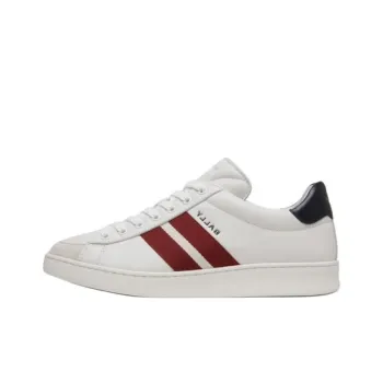 BALLY Tennis Low Top Skateboard Shoes Men's White
