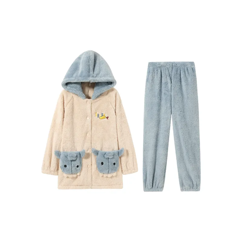 DAERLI Pajama Set Women's White-0
