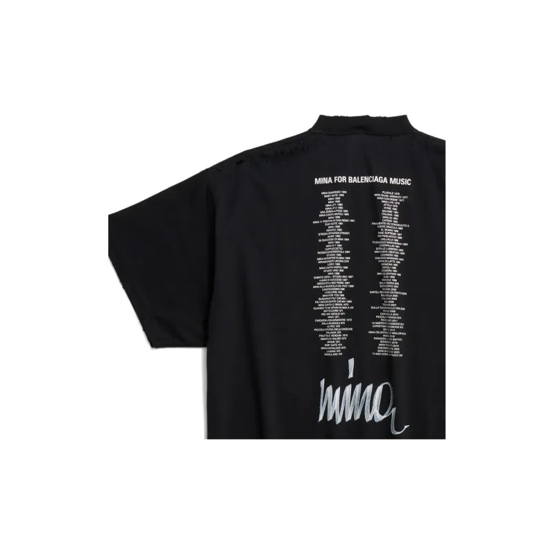 Balenciaga T Shirt Regular Fit Unisex Black-3