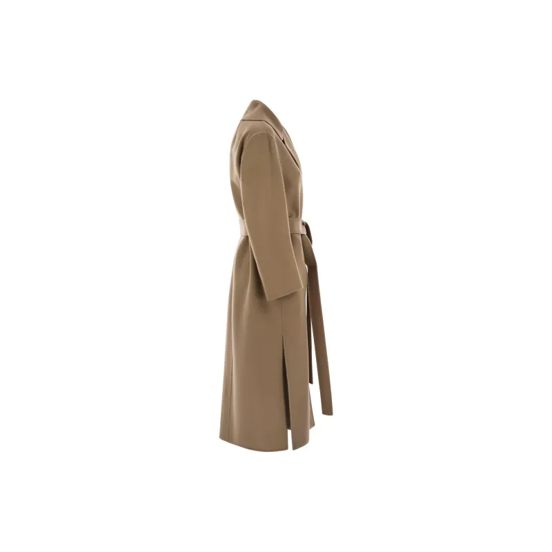 'S MAX MARA Livia Belted Long Sleeved Coat-2