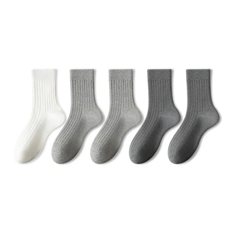 YINSHILIANGPIN Mid Calf Socks Men's 5 Pack-4