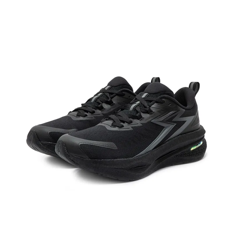 361° Float Cushioning Anti Slip And Wear Resistant Low Top Casual Running Shoes Men's Black-2