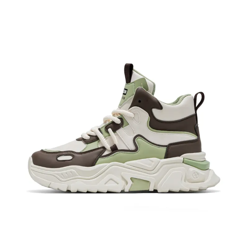 JKEM Anti Slip And Wear Resistant Height Increasing High Top Chunky Sneakers Men's-10