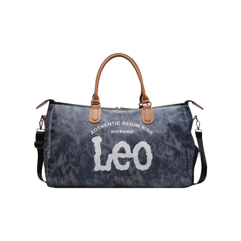 Kaka Tree Oxford Gym Bag, Crossbody Bag, Travel Bag 30L Unisex Black/Blue-5