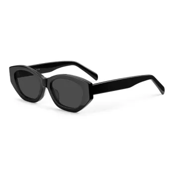 Wood Premium Plate Frame Cat Eye Sunglasses Unisex
