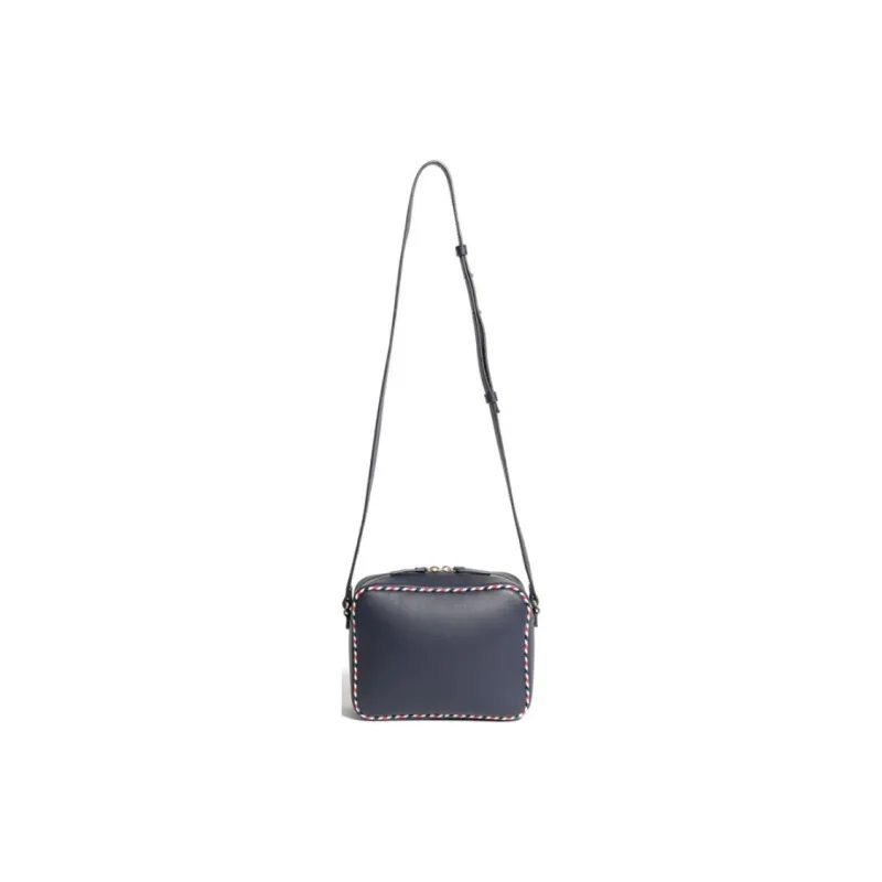 INES DE LA FRESSANGE Calfskin Shoulder Bag Women's Blue-2