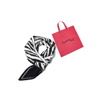 Joy&Mario Fashion Trend Vintage Brightening Practical Fall And Winter Casual Commute Women's Zebra Print Black Beige
