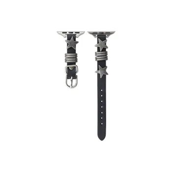 MSSM Watch Band Apple Compatibility Cowhide Leather Material