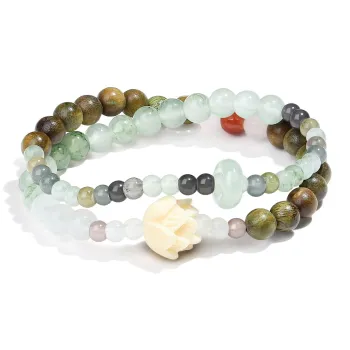 PUTUOSHANWENCHUANG Tianshan Jade Bracelets Unisex