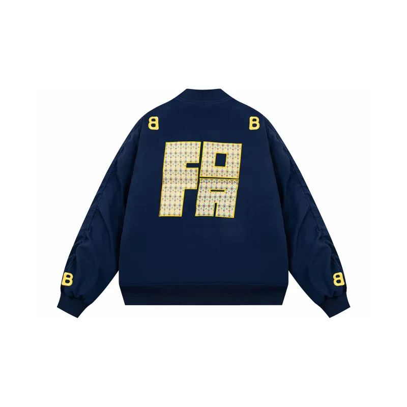 FOASIS Puffer Jacket Unisex Navy Blue-1