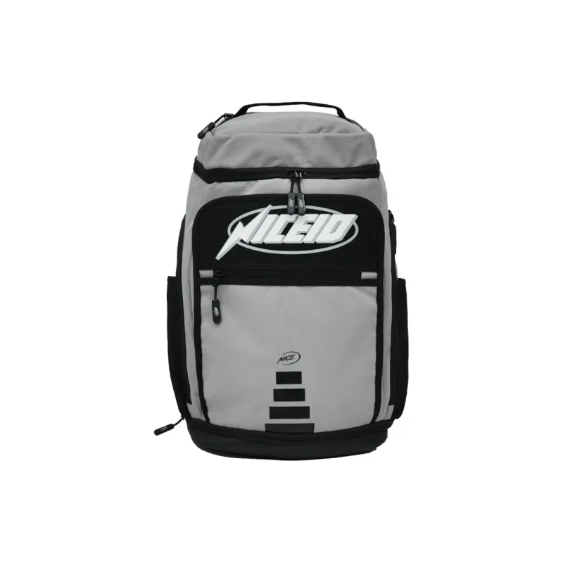 NICEID Polyester Backpack Large Size Unisex Gray-9