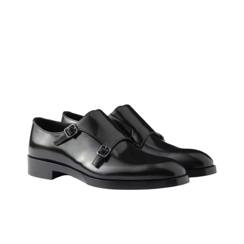 PRADA Double Dress Shoes Men's Black-2