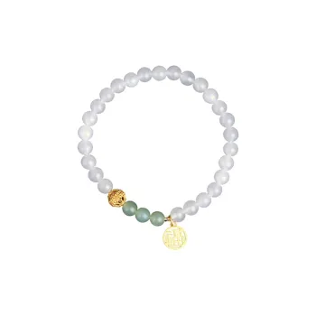Gramda Bracelets White Jade/Pale Greenish White Jade Women's