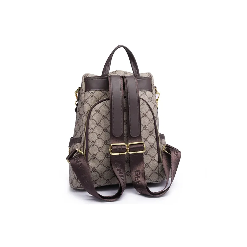 GELANDAI PVC Polyvinyl Chloride Backpack Tubas Unisex Gray-2