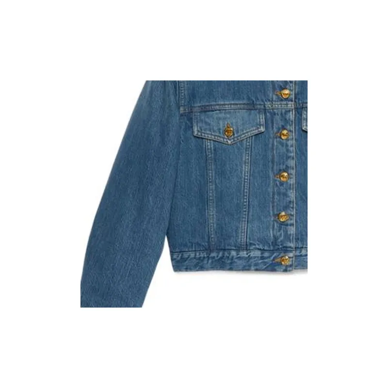 GUCCI Logo patch Denim Jacket-5