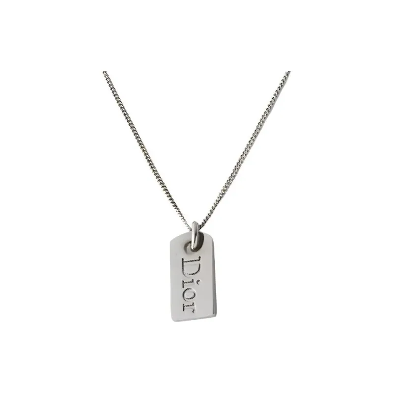 DIOR Metal Necklaces Unisex Silver-0