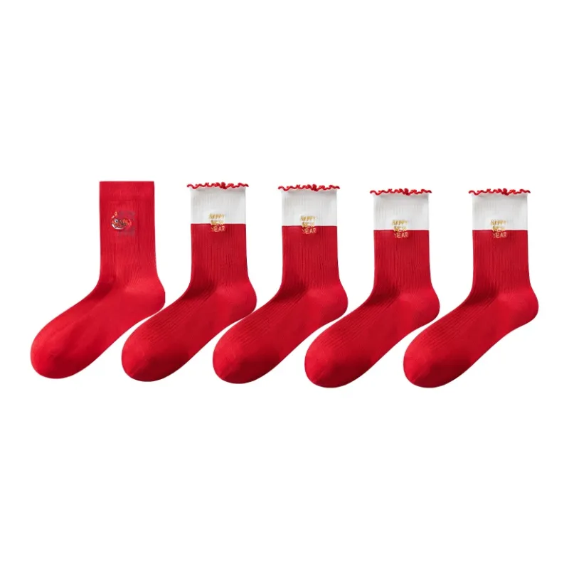 Caramella Mid Calf Socks Women's 5 Pack-7